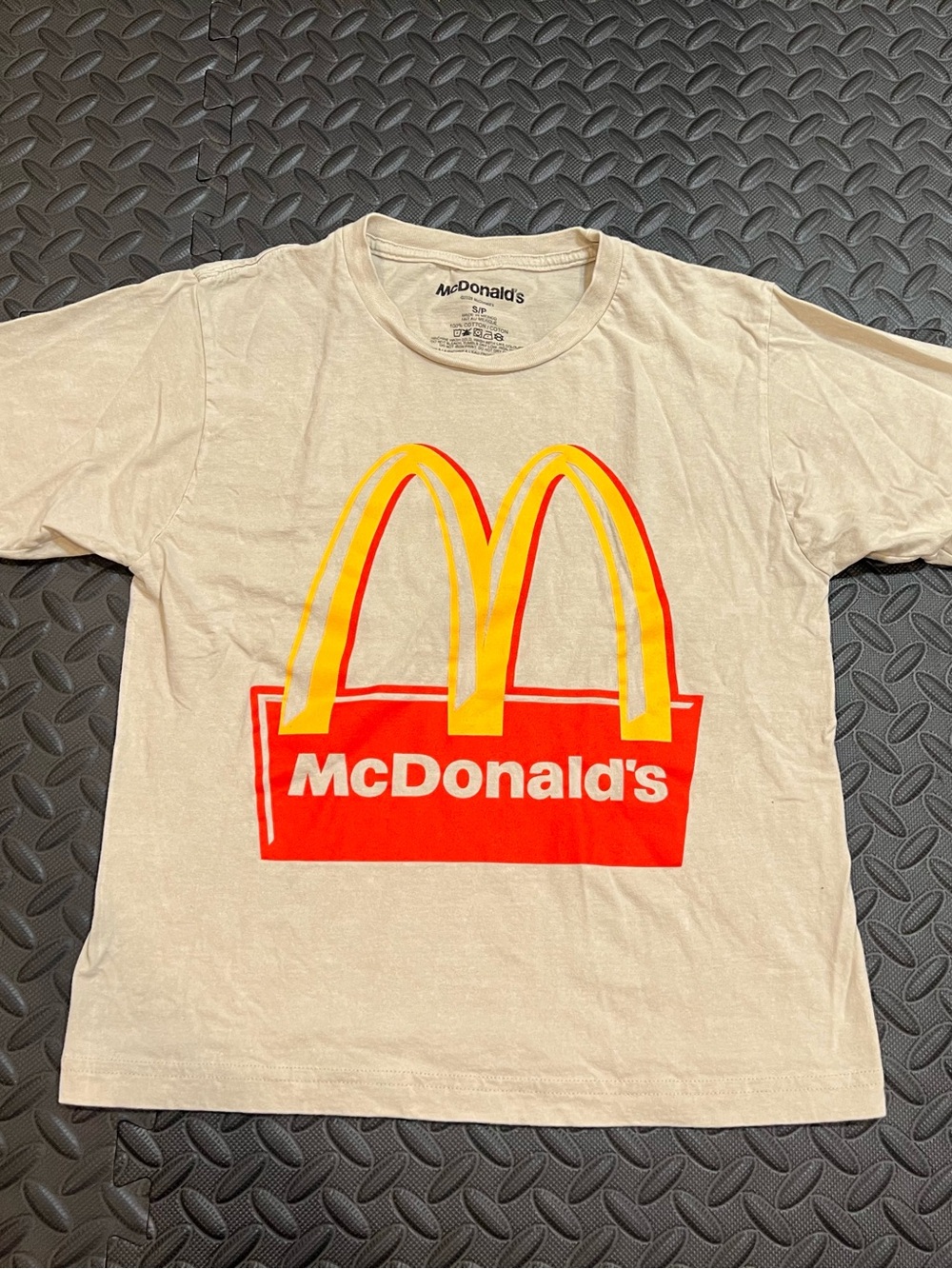 McDonald's Cream T-Shirt with Logo